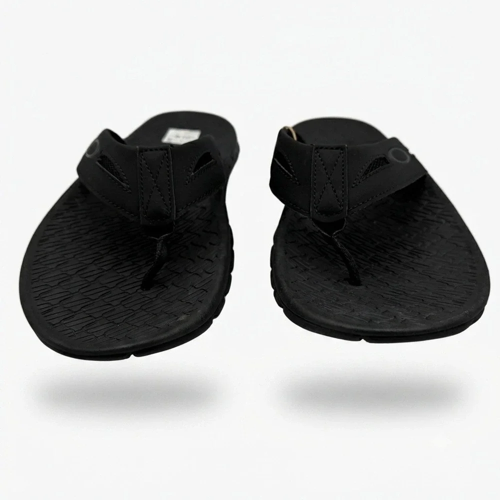 Oakley Operative Sandal 2.0 Mens Size 11 Blackout Sport Flip Flop Black **NEW**